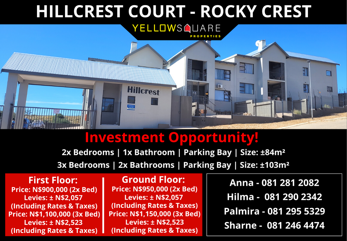 3 Bedroom Apartment For Sale in Rocky Crest #2139206 | MyProperty Namibia