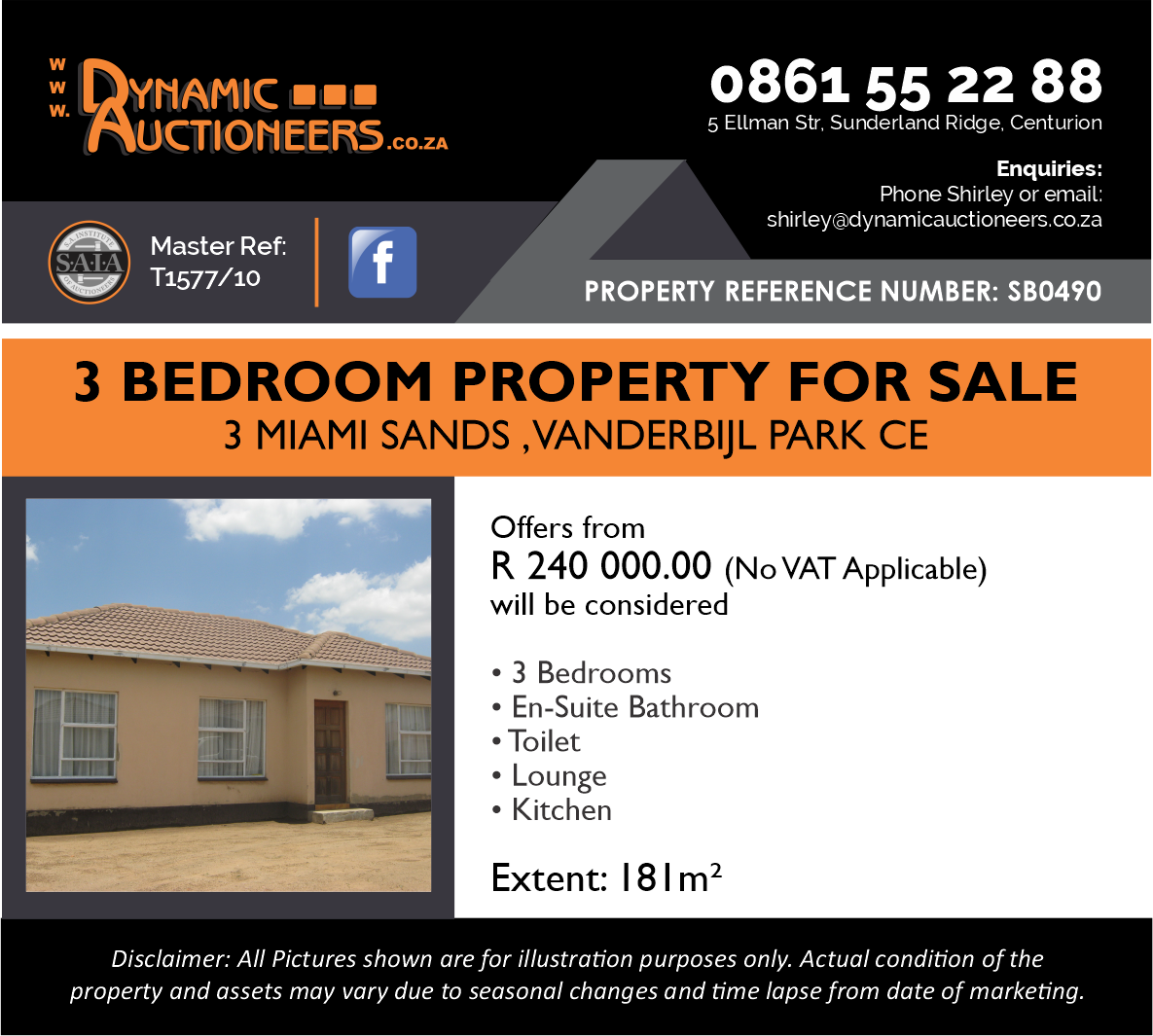 3 Bedroom House For Sale In Vanderbijlpark Central 402 Miami Sands 1855358 Myproperty