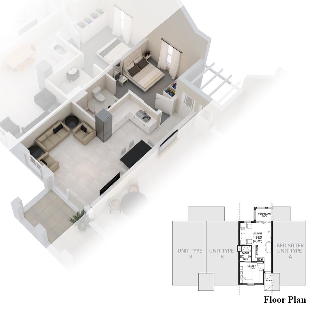 For Sale Apartment in Zevenwacht Retirement Village with amenities and