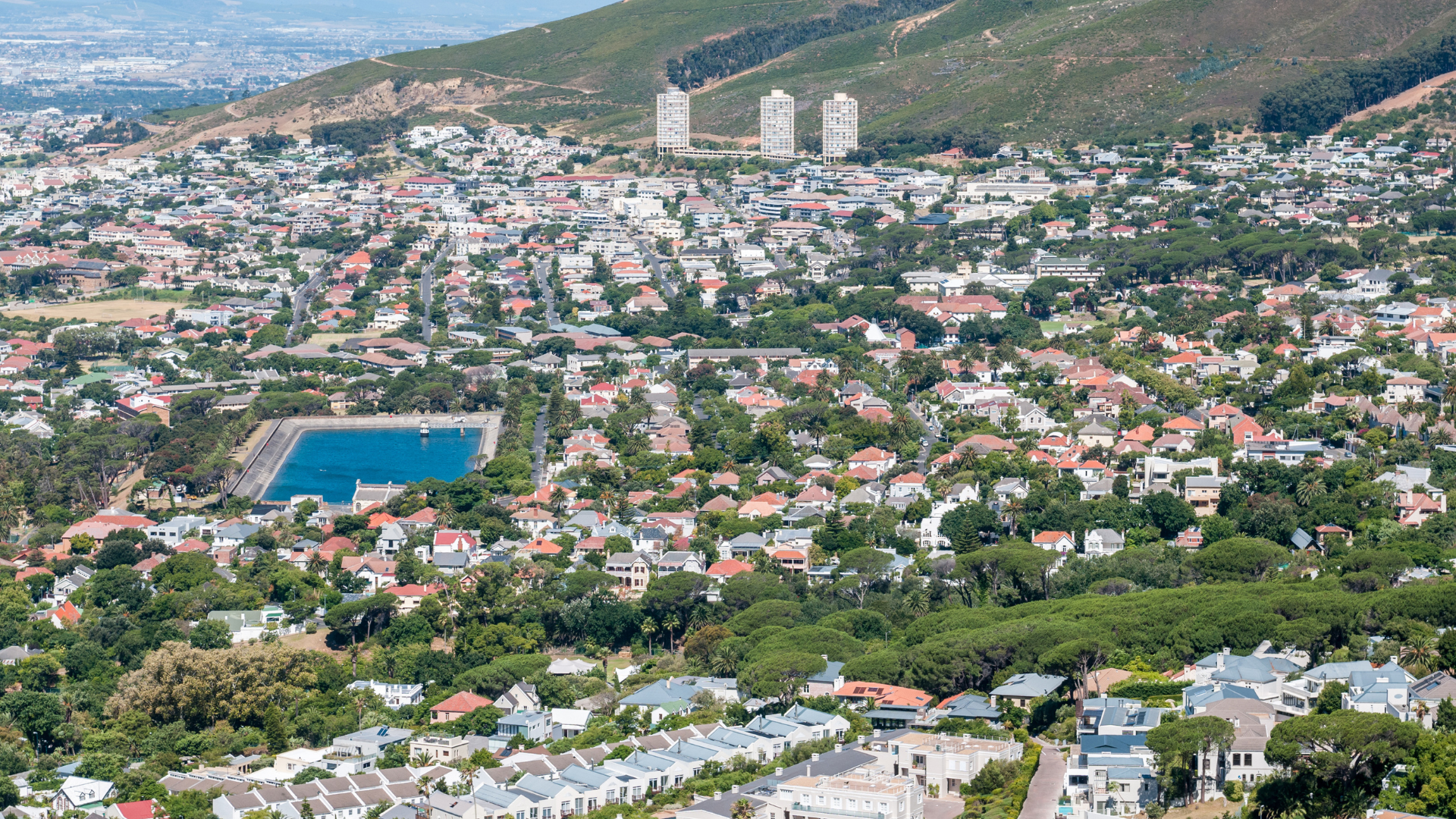 Vredehoek, Cape Town view