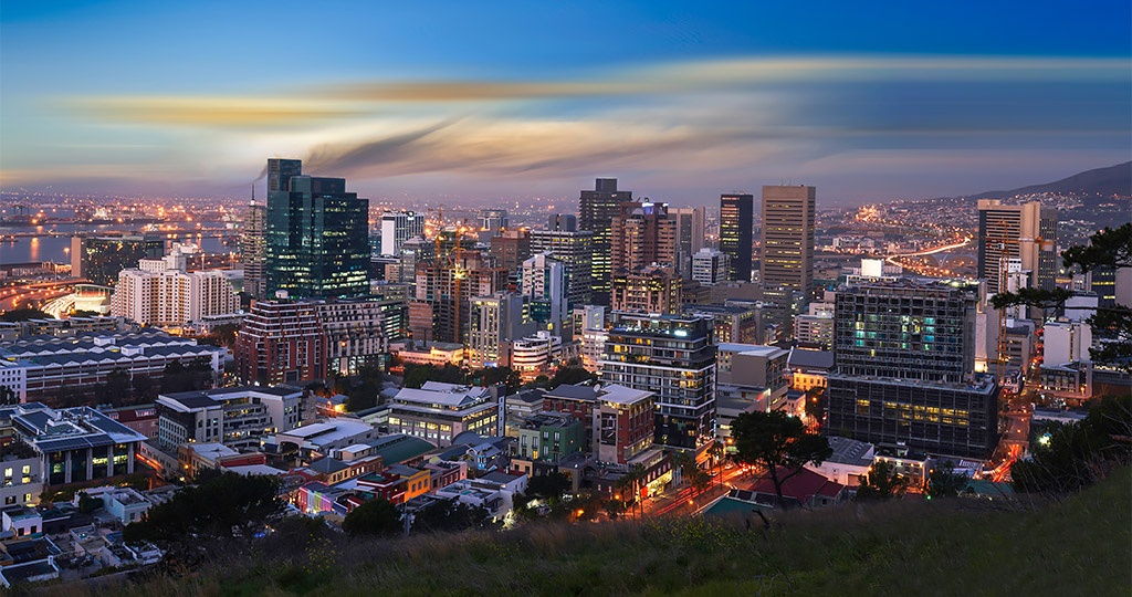 City Bowl, Cape Town  view